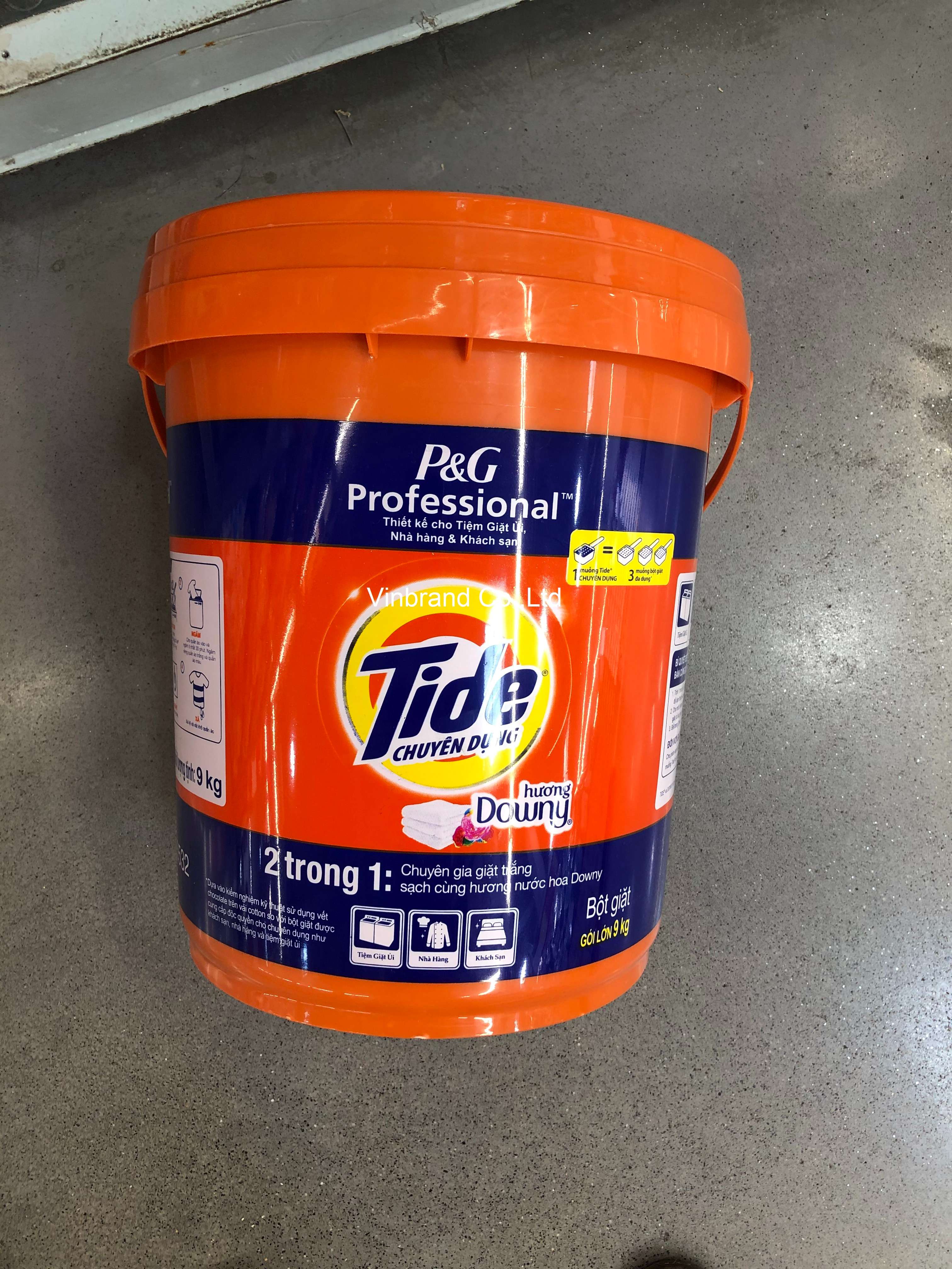 Tide Downy Detergent Powder Bucket 9kg